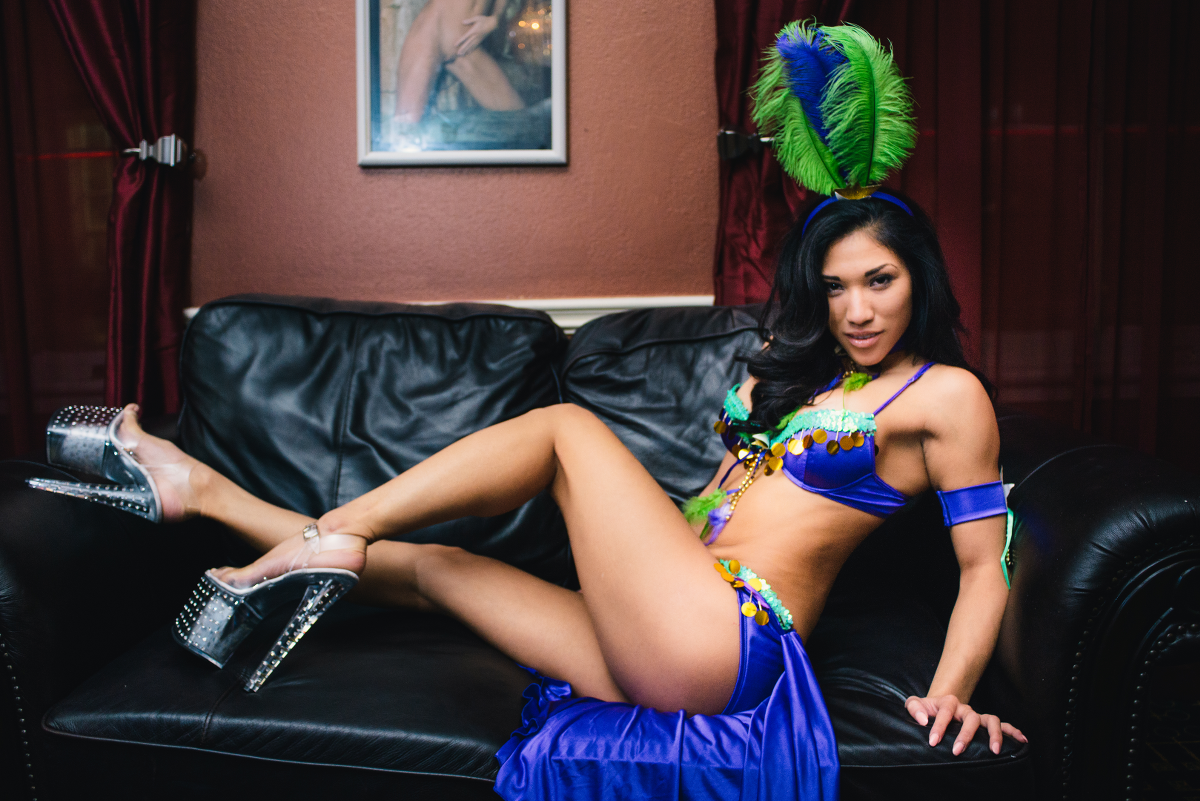 Seductive Mardi Gras Exotic Dancer Image, Nightlife New Orleans - The Penthouse Club